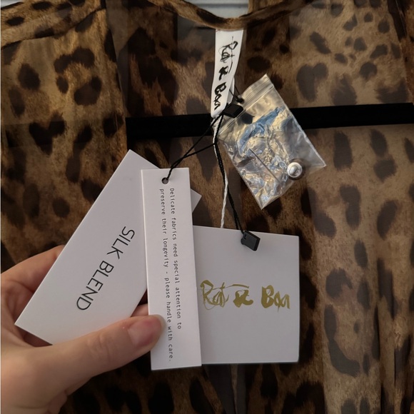 Rat & Boa Leopard Silk Maxi Dress sz S - Picture 10 of 15